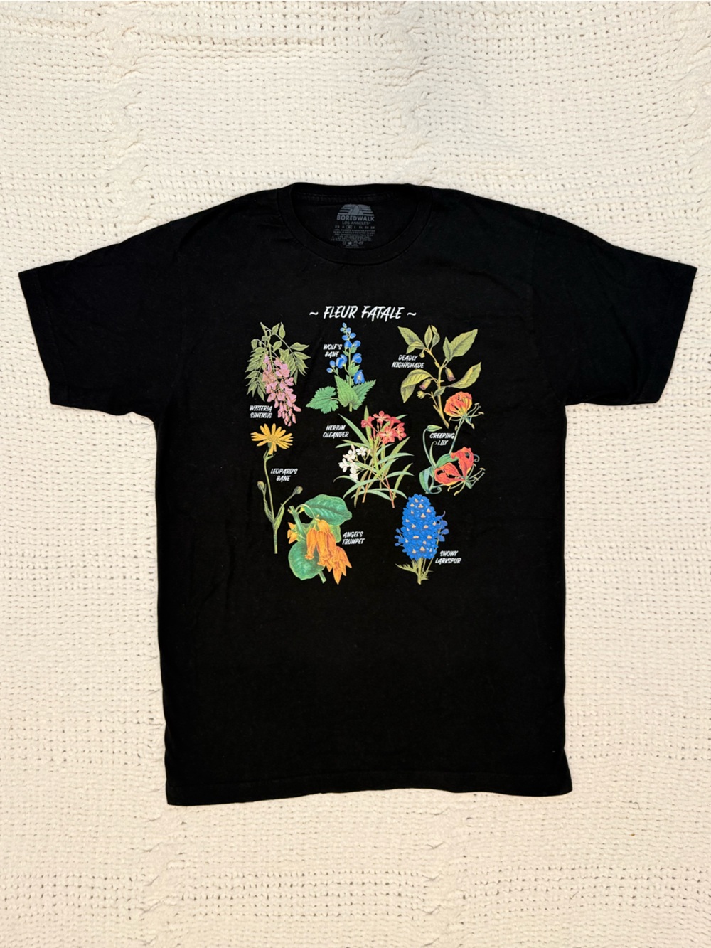 Boredwalk Los Angeles Fleur Fatale Toxic Botanical Graphic Tee